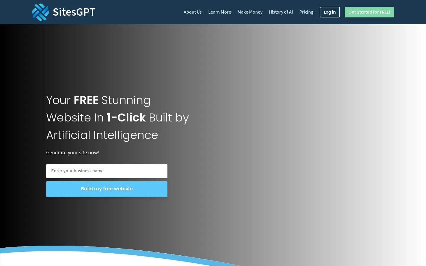 AI Website Builder | GPT Site Creator & Generator | SitesGPT