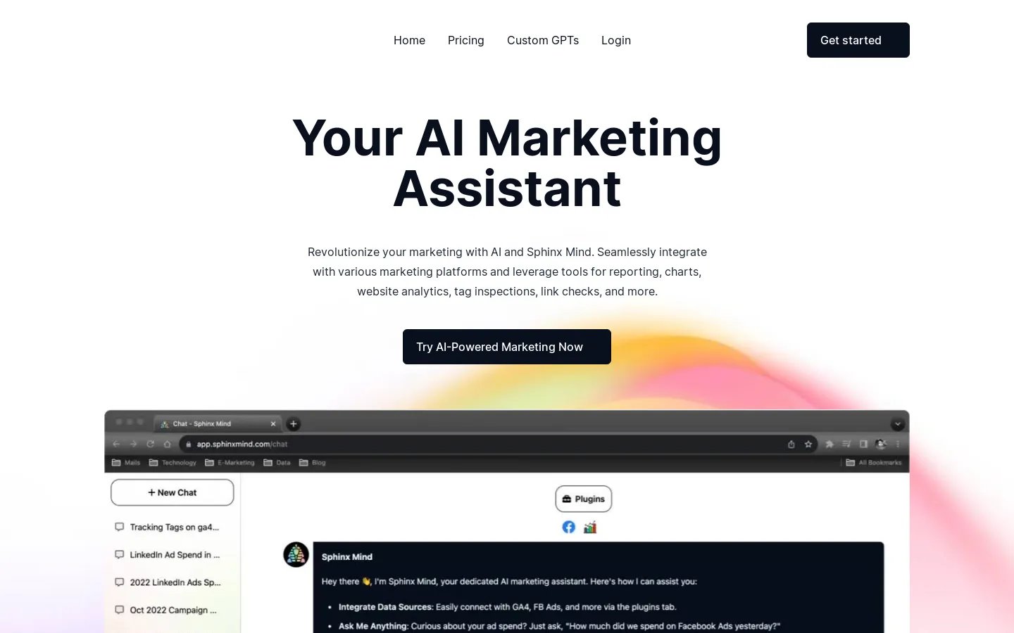 Sphinx Mind - AI Marketing Assistant | Simplify Your Marketing