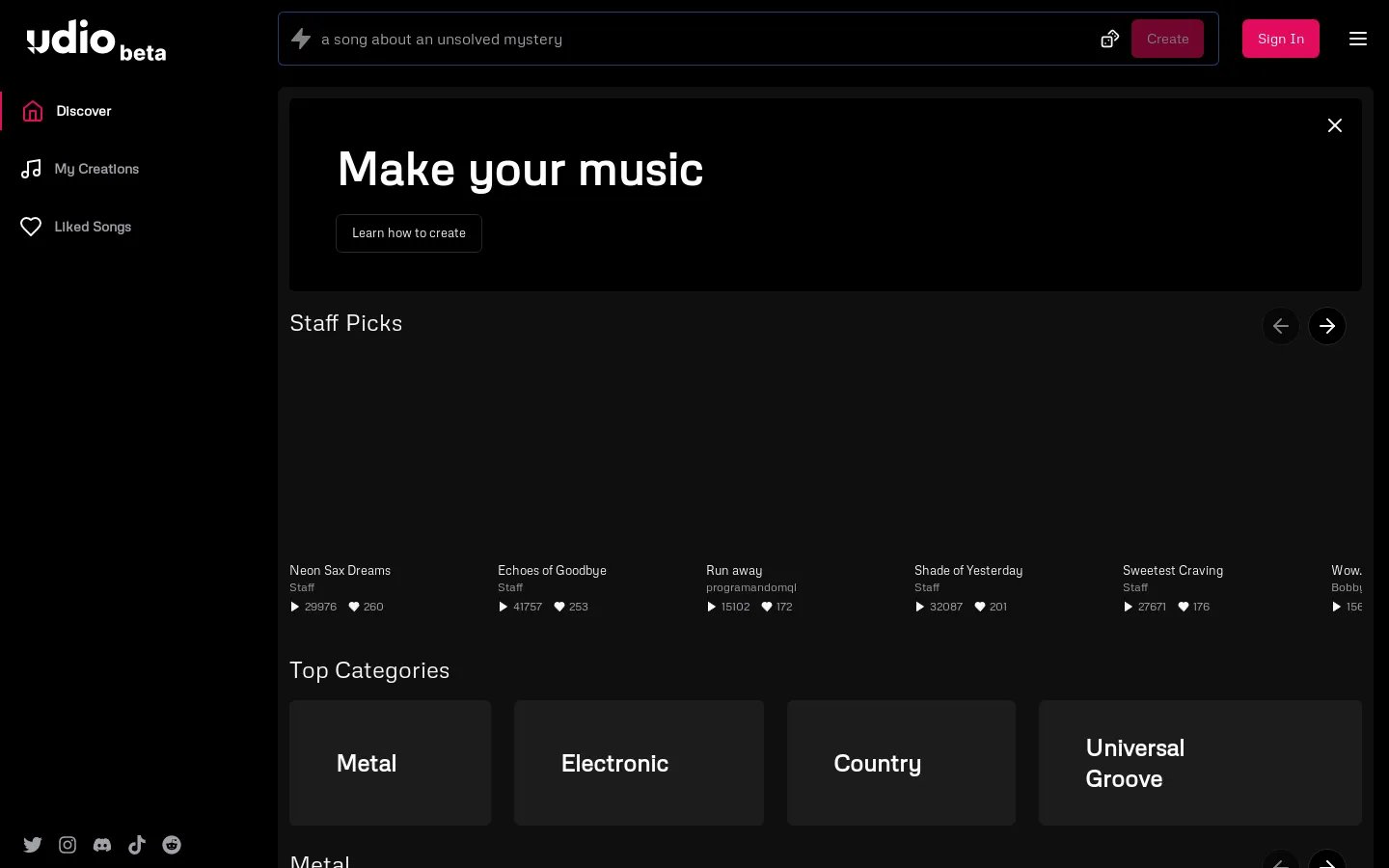 Udio | AI Music Generator - Official Website