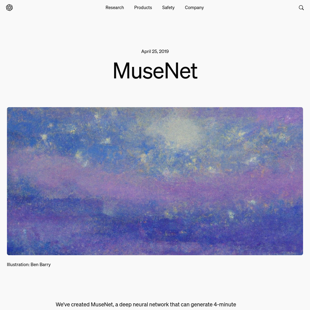 MuseNet - AI Music Generation with 10 Instruments