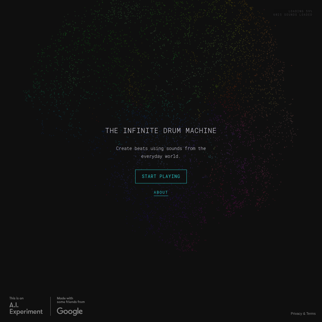 The Infinite Drum Machine - Expériences IA de Google