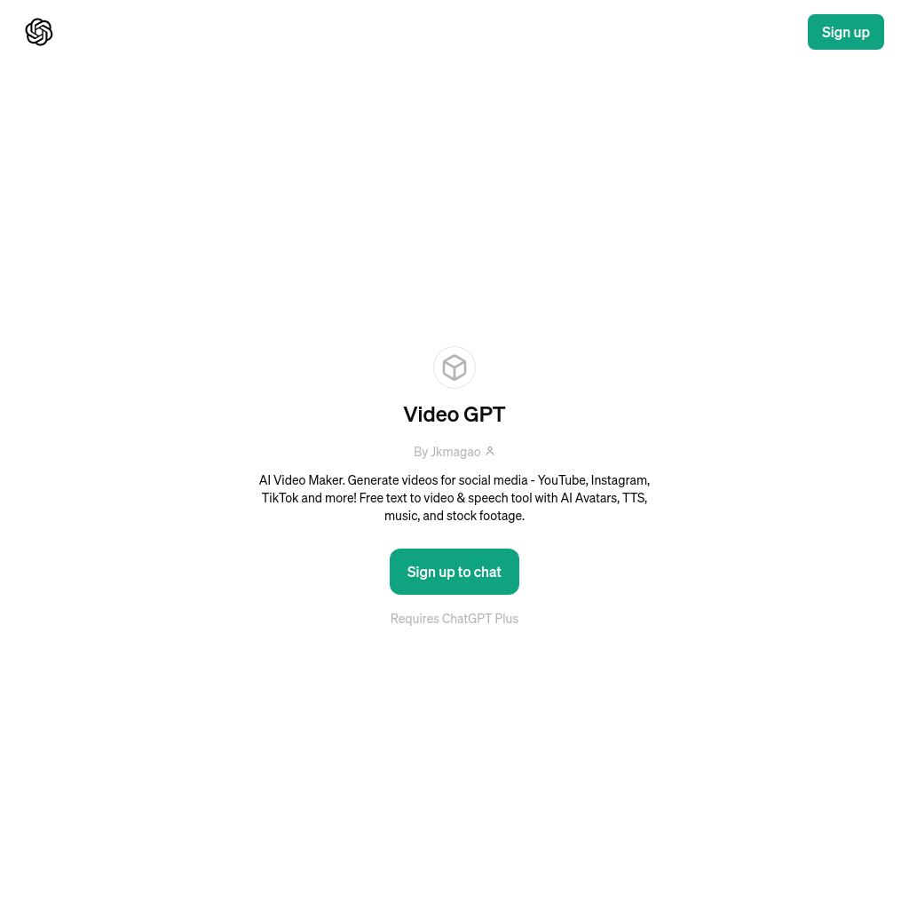 ChatGPT - AI Video Maker