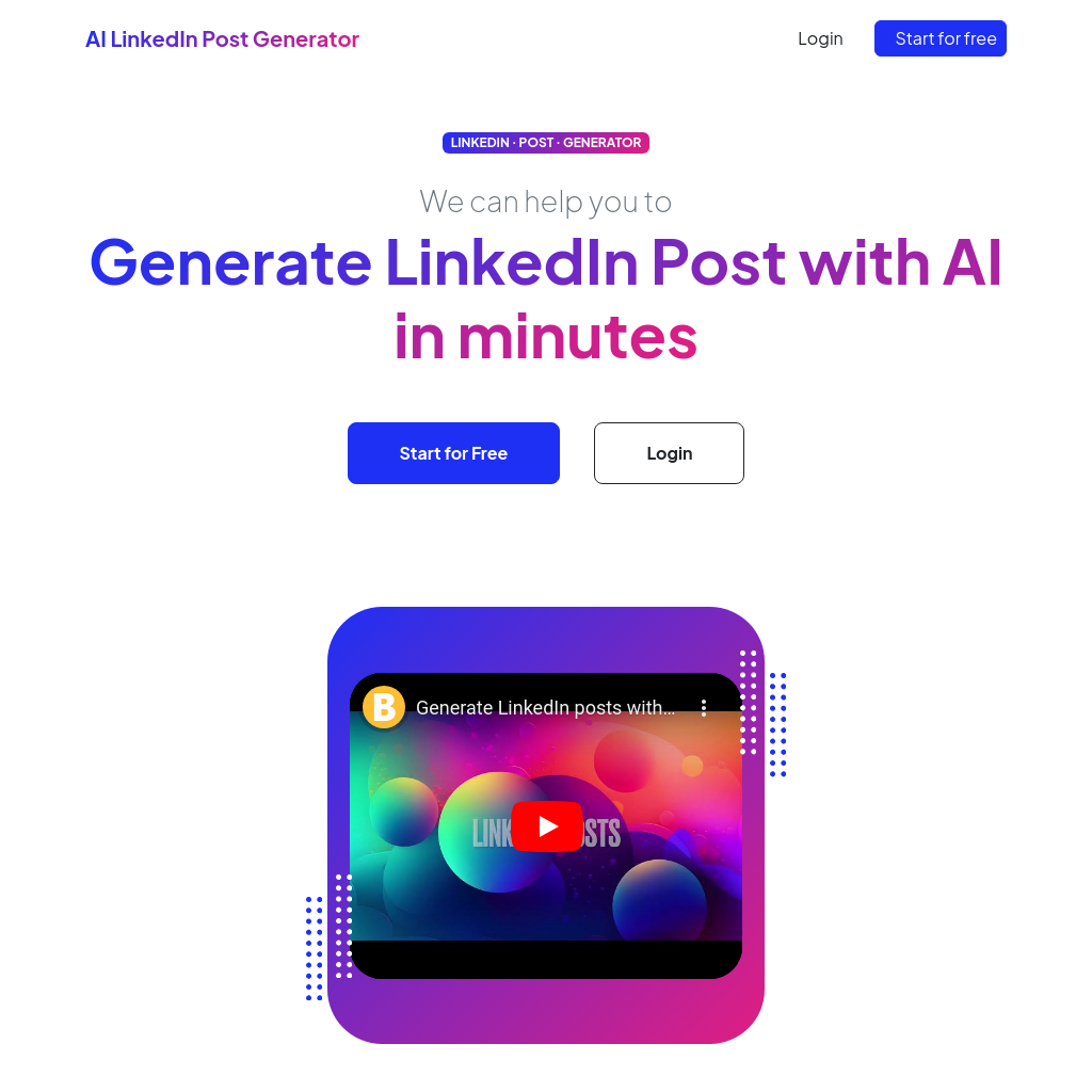 LinkedIn Post Generator - Create Compelling LinkedIn Posts