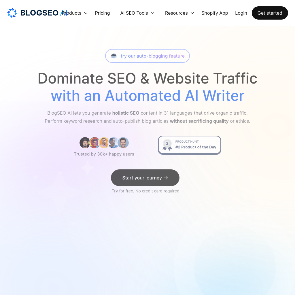 BlogSEO AI: The Best AI Writer for SEO & Blogging