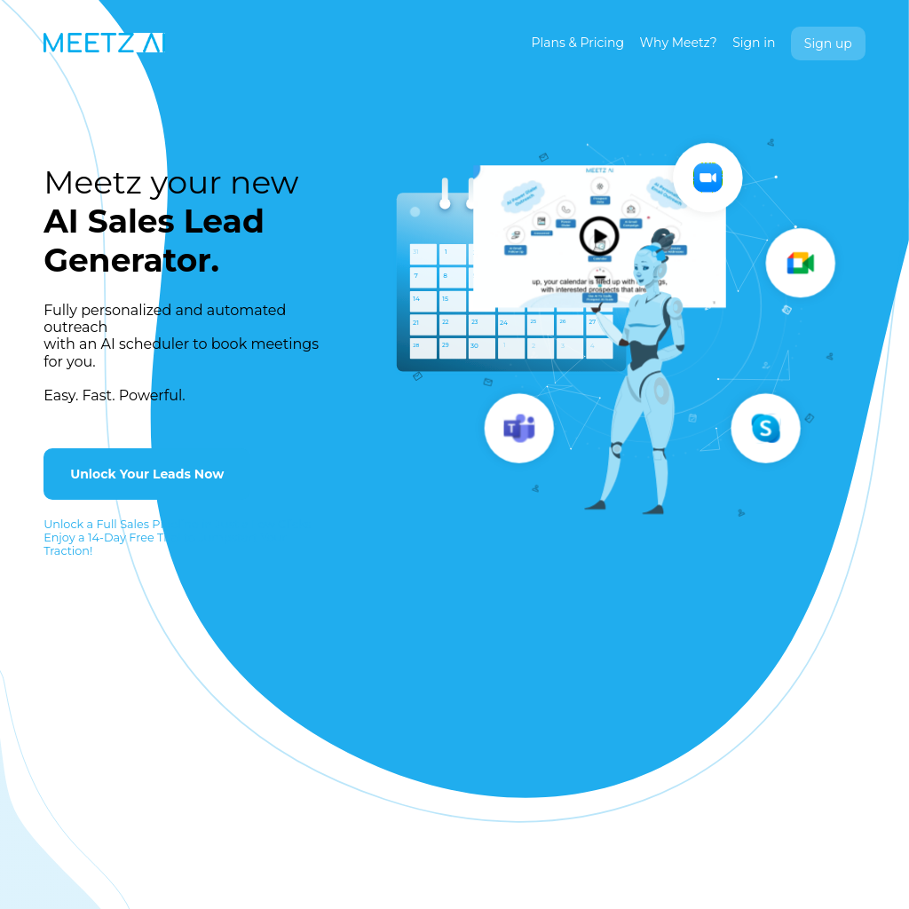 Meetz - AI Personal Assistant for Scheduling Meetings and Email