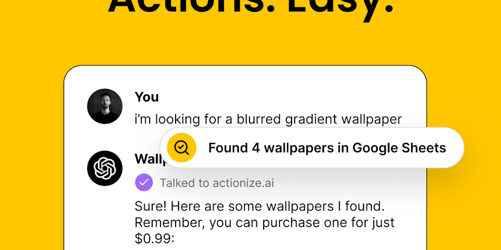 Actionize AI - Custom GPT Actions made easy