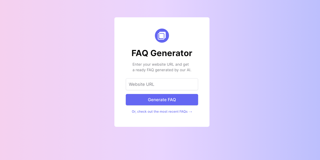 Free AI FAQ Generator - Generate FAQs for Your Website