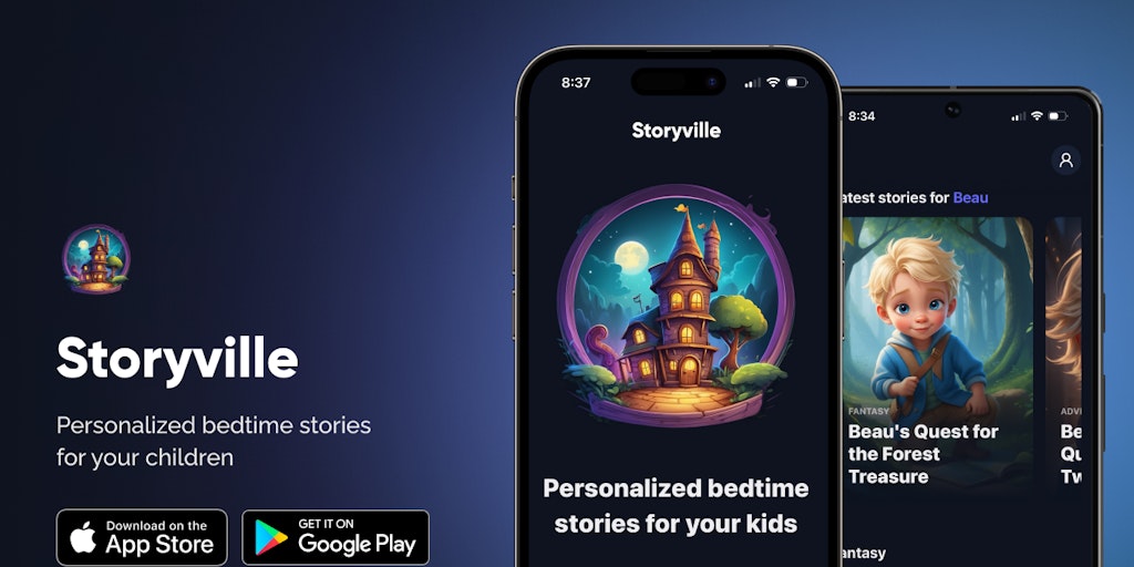 Storyville - Personalized Bedtime Stories with AI