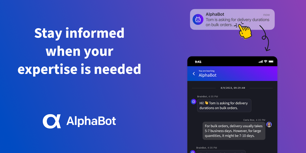 AlphaBot: Assistance clients - IA & Expertise humaine