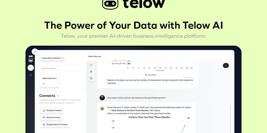 Telow AI: 业务洞察，数据驱动决策