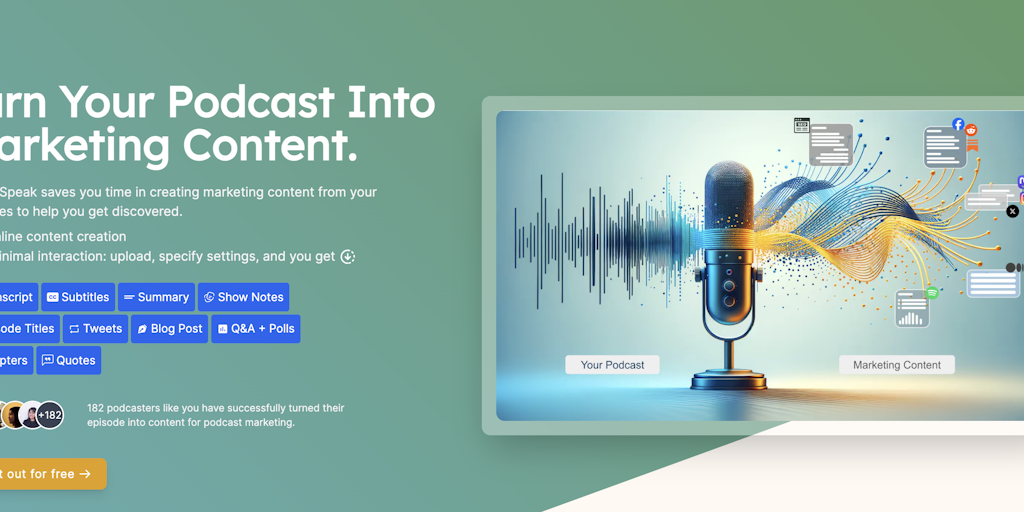 LemonSpeak | 自動化コンテンツ作成でポッドキャストマーケティングを強化