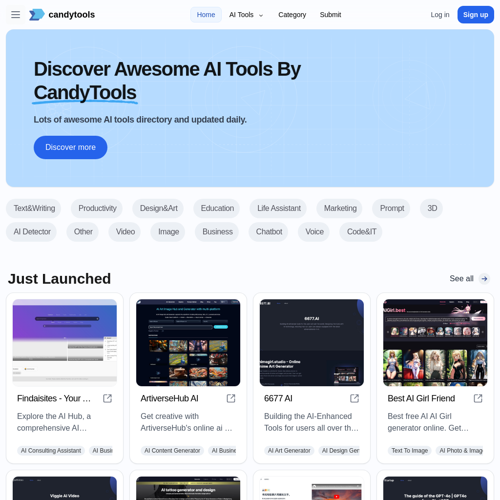 CandyTools AI: Discover Awesome AI Tools