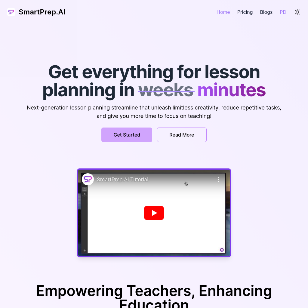 SmartPrep.AI - The Best AI Lesson Plan Generator