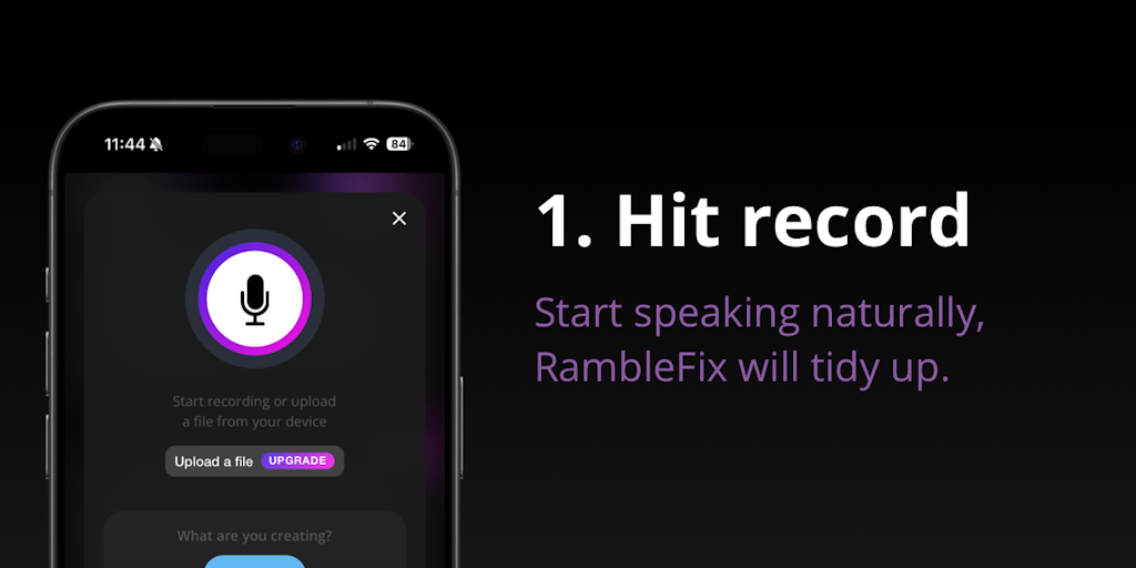 RambleFix: AI Notiz- & Schreibtool