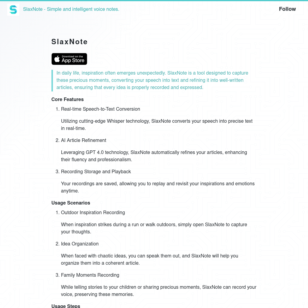 SlaxNote - Capture Your Thoughts with Ease