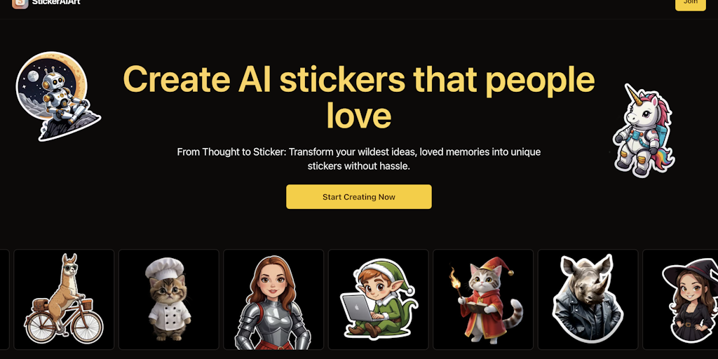 StickerAIArt - Crie Adesivos Personalizados com IA