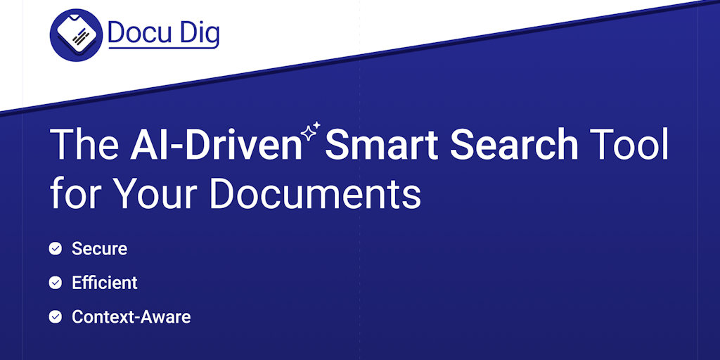 DocuDig - Recherche Intelligente & Insights AI pour vos Documents