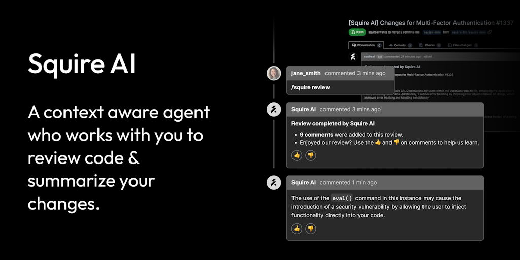 Squire AI - AI Code Reviews & PR Descriptions