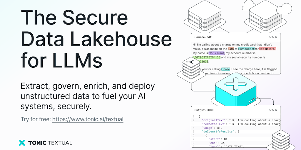 Tonic.ai - Secure Data Transformation for Software and AI Developers