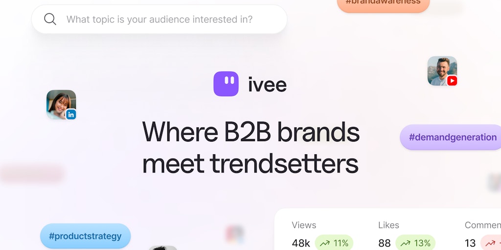 Ivee: B2B インフルエンサー マーケティング プラットフォーム