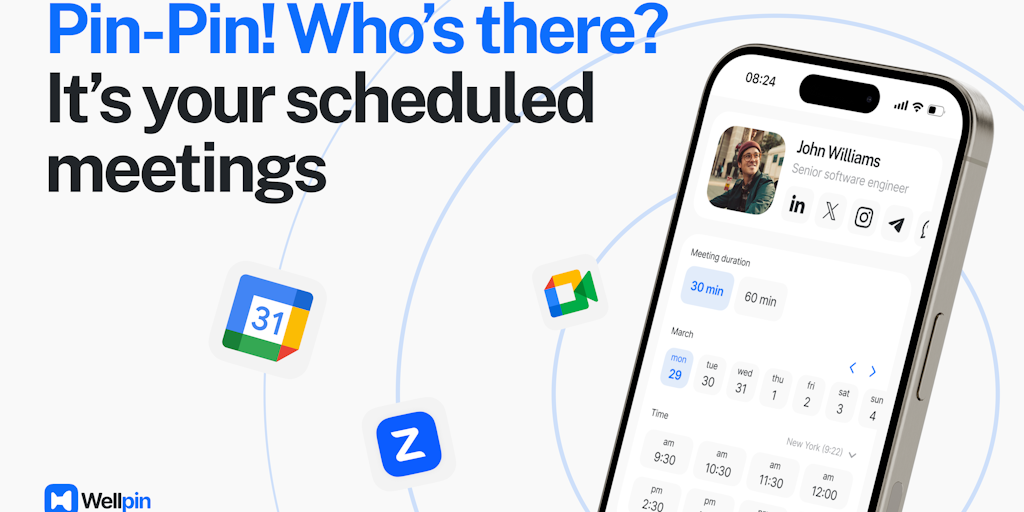 Wellpin：免費排程助理，適合所有人