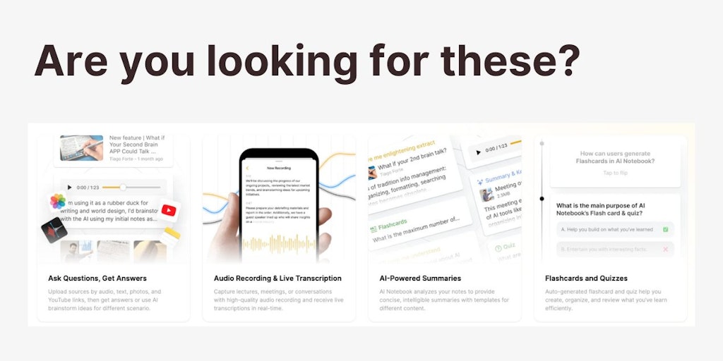 AI Notebook App - Build Your Second Brain with AI Note Taker