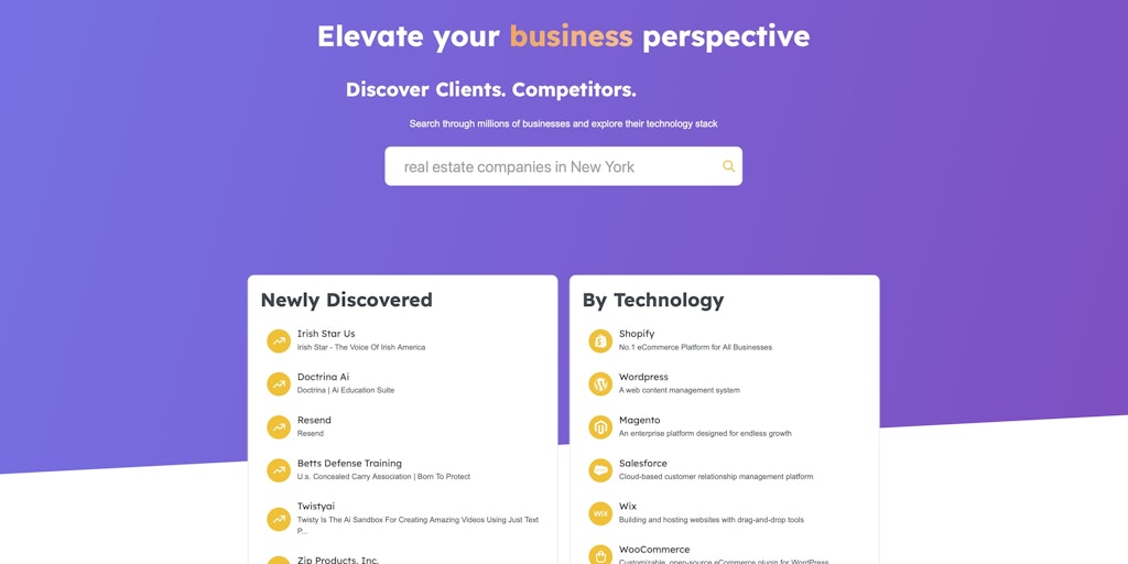 stackpointer - Descubre clientes, competidores y oportunidades