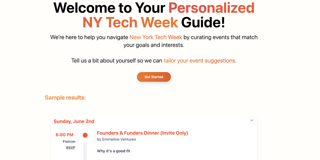 Onde: NYC Tech Week イベント - 発見を