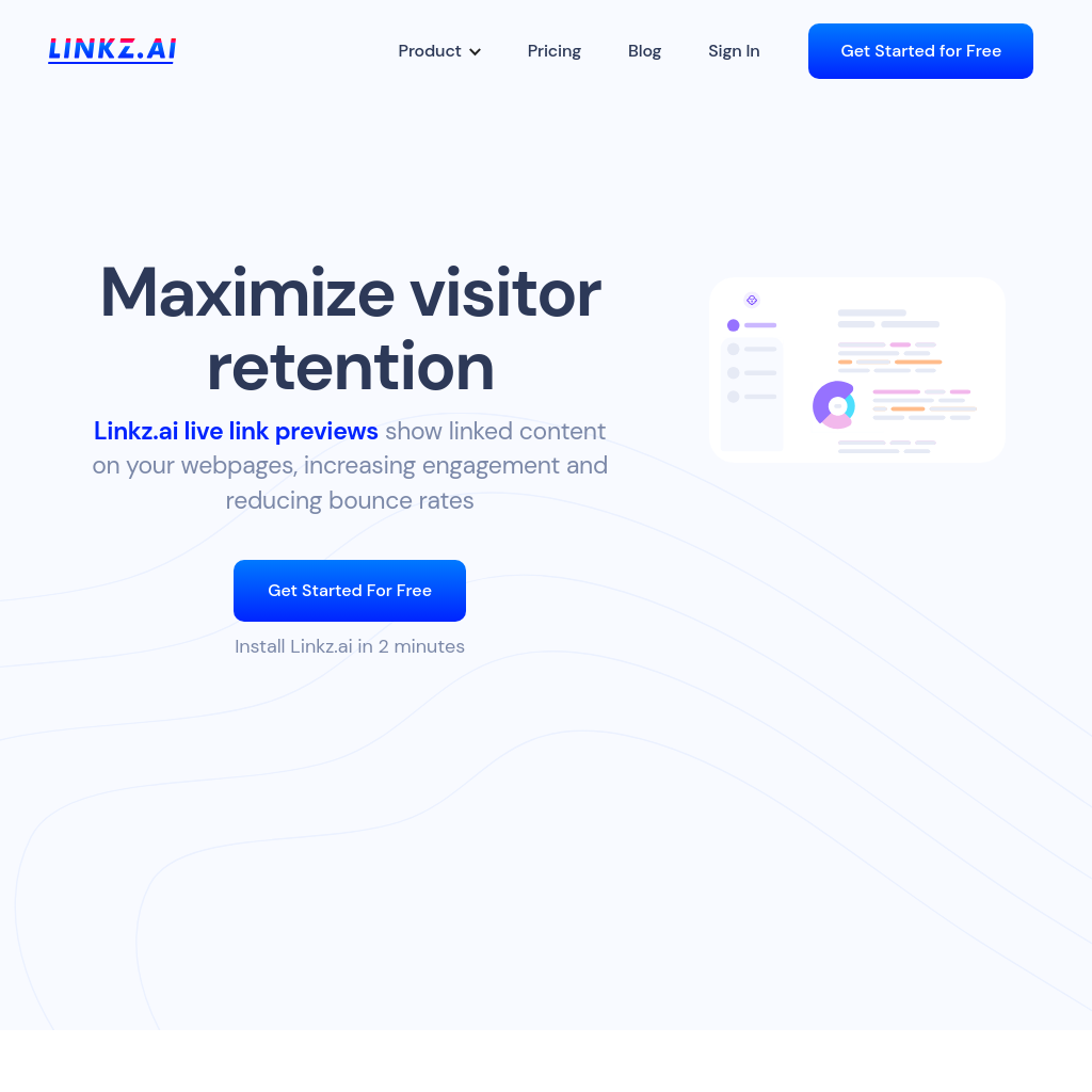 Linkz.ai - Aperçus de liens en direct pour votre site Web et blog