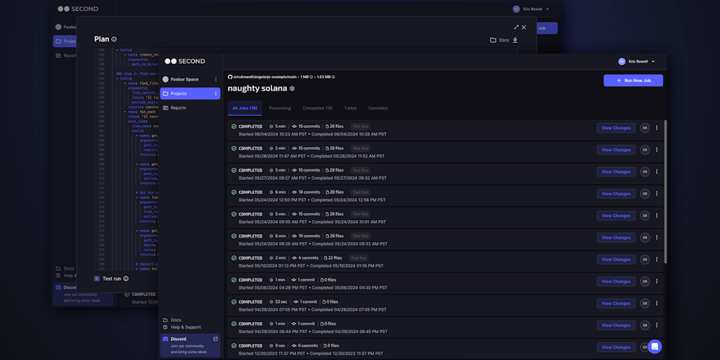 Second | Maintenance de codebase d'entreprise avec IA | Migrations automatisées