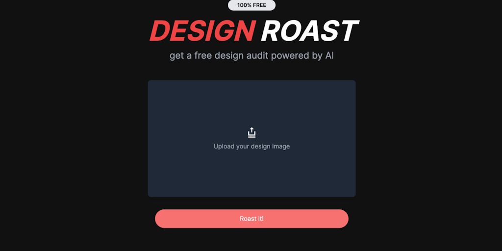 Roast My Design: Auditoría de diseño gratuita con IA