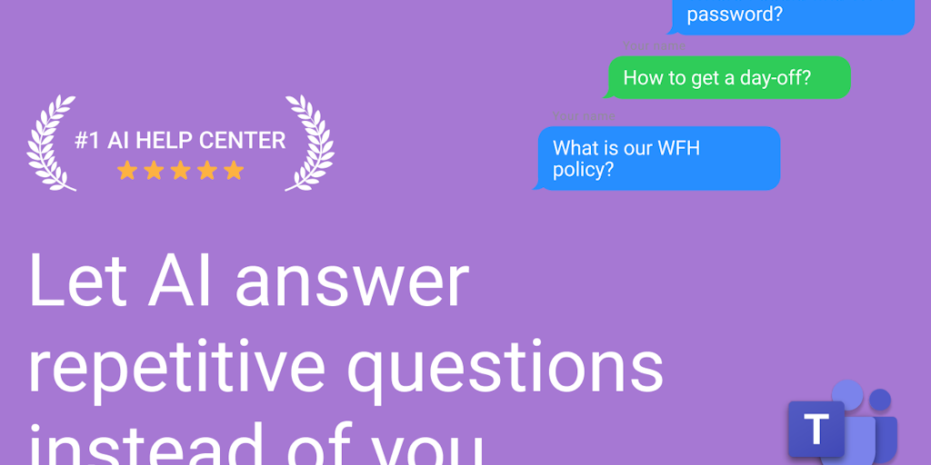 Perfect Wiki Microsoft Teams | AI ヘルプセンターでチームの質問に自動回答