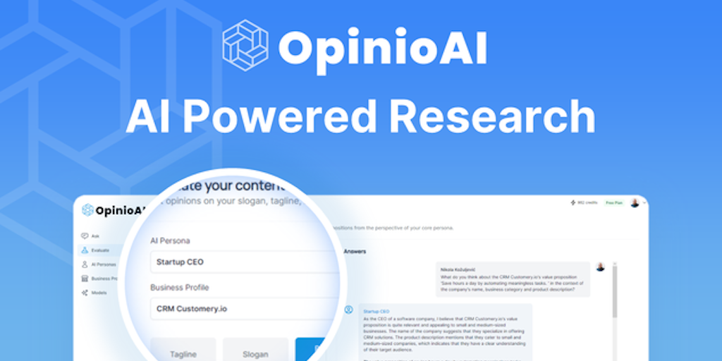 OpinioAI - AI 市場研究 | 探索客戶需求