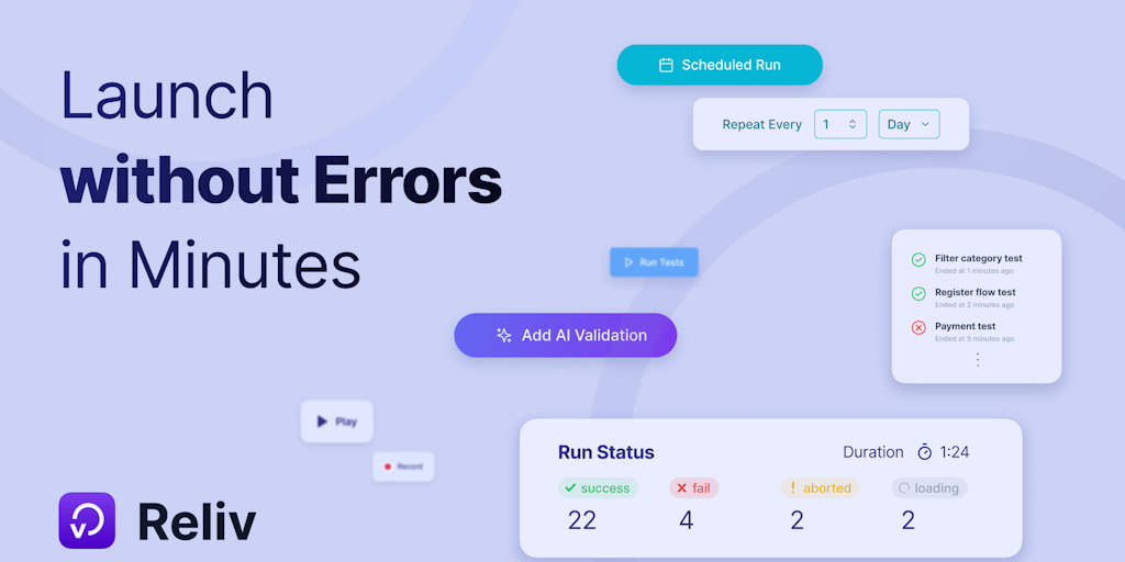 Reliv -  Automatisierte QA-Tests in 5 Minuten
