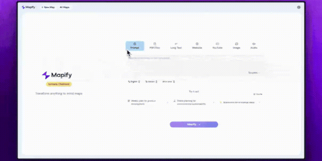 Mapify - Anything to mind maps by AI
