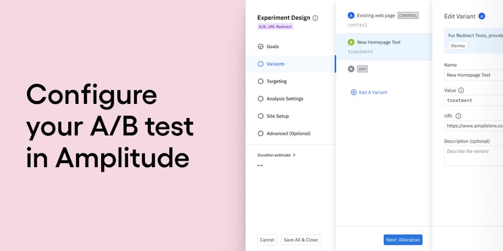 Amplitude Experiment + Contentful - Unlock no-code A/B tests in Amplitude