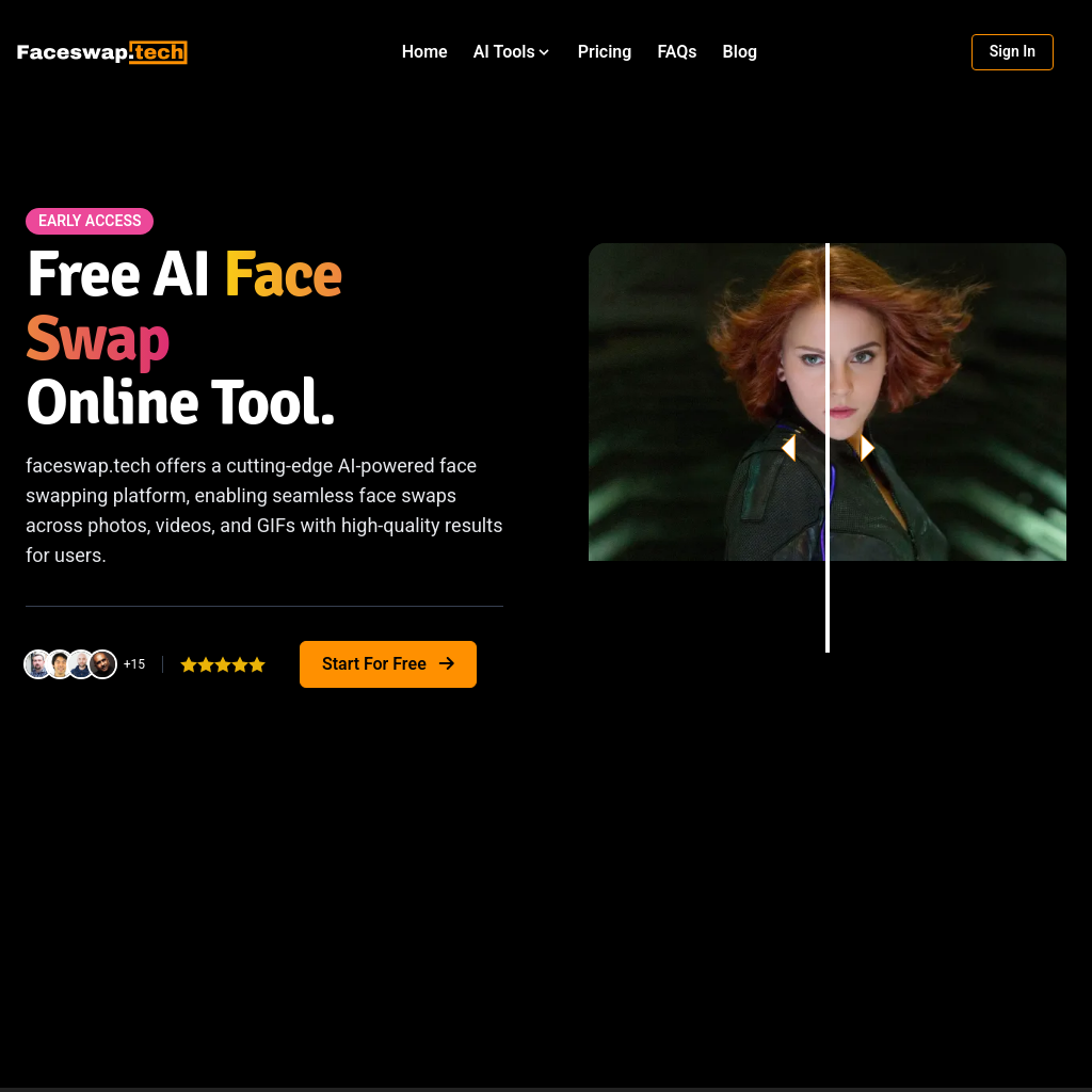 Free AI Face Swap Tool for Videos, GIFs, and Photos | Faceswap.tech