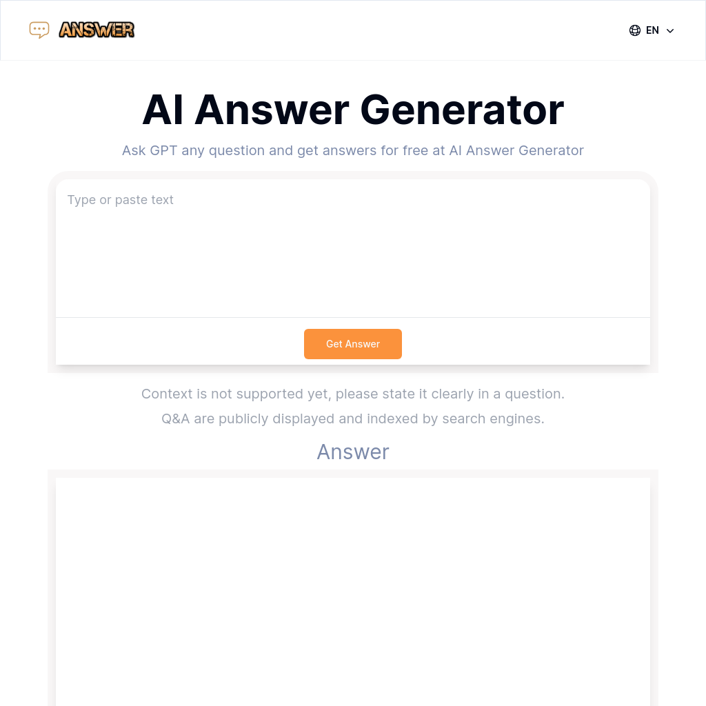 AI Answer Generator: Получите ответы с помощью ИИ бесплатно