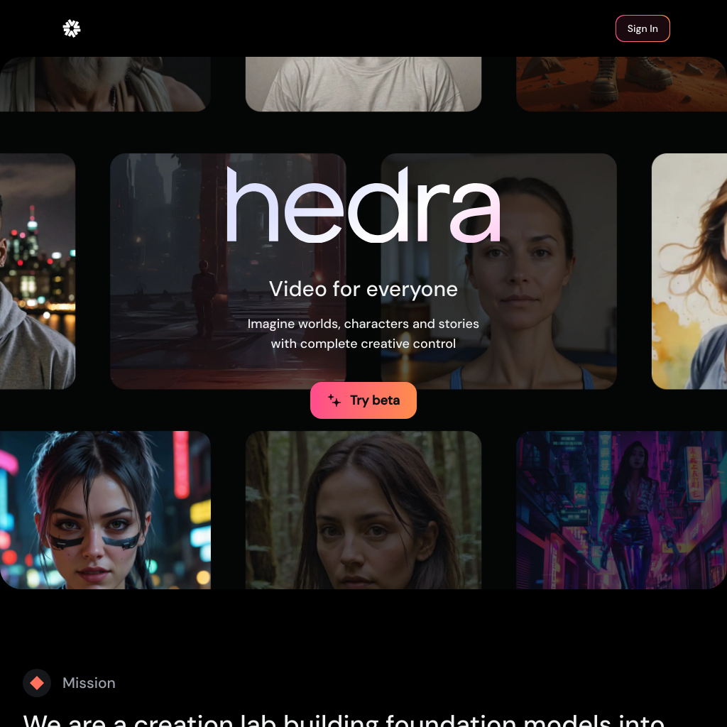 Hedra : Génération vidéo avec des personnages humains expressifs