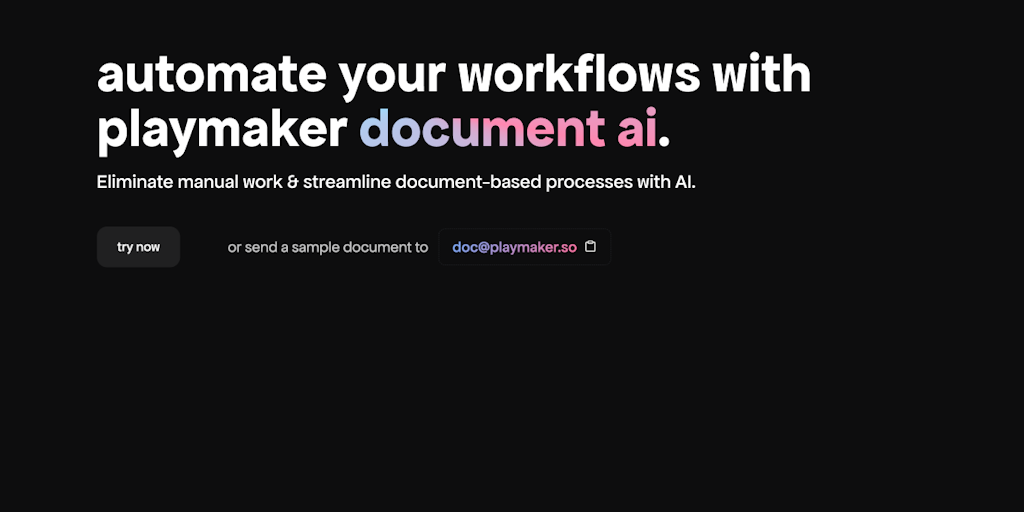 Document AI - Automatiza tus flujos de trabajo con Playmaker