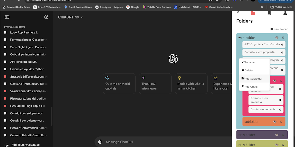 ChatGPT Folder Master - Chrome 線上應用程式商店