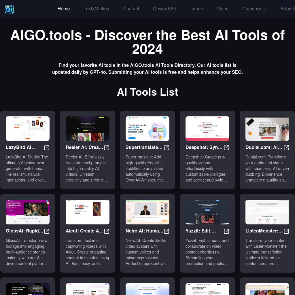 Discover the Best AI Tools with AIGO.tools AI Directory