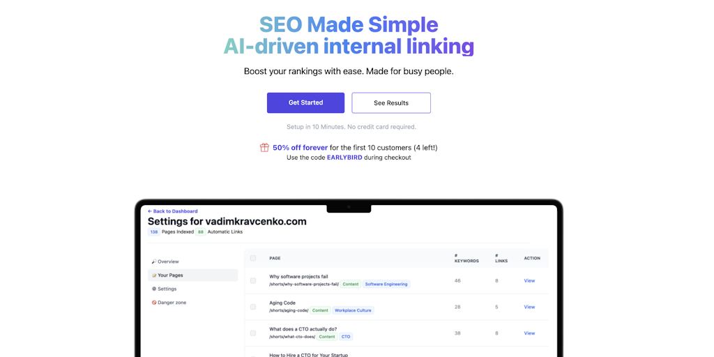 SEOJuice - Automated AI SEO Internal Links