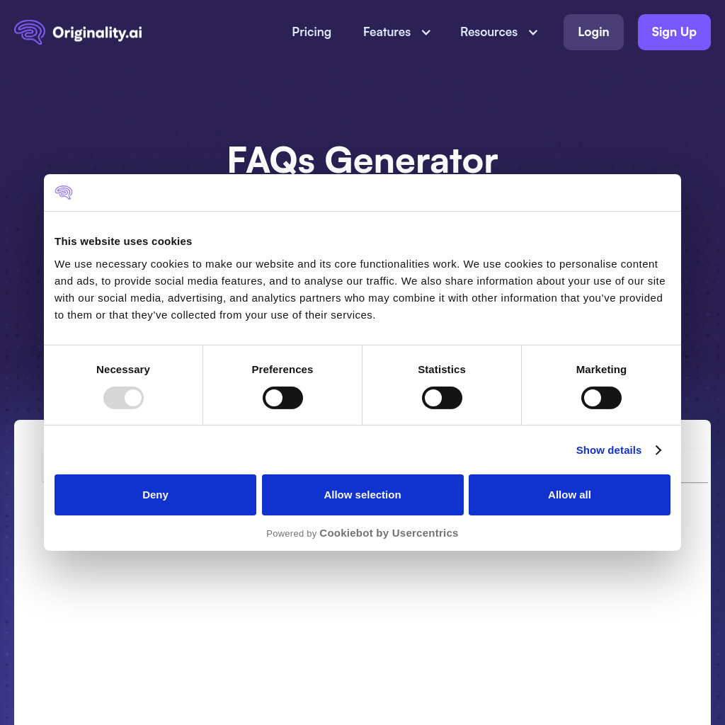 FAQs Generator - Erstellen Sie FAQ-Listen mit KI