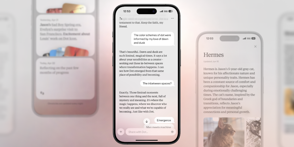 Dot 應用程式：個人AI，能幫助你完成任務，並更了解你自己
