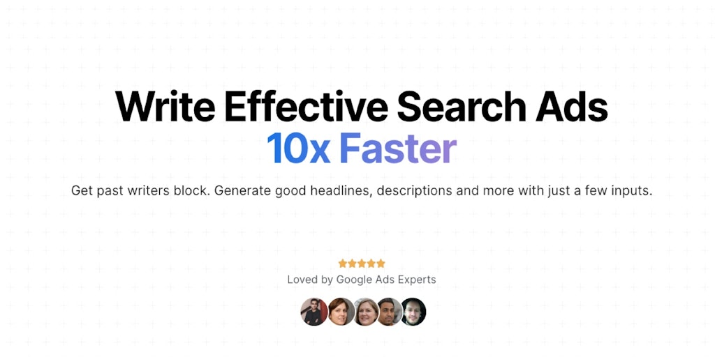 30characters - Write Effective Search Ads in Seconds with AI