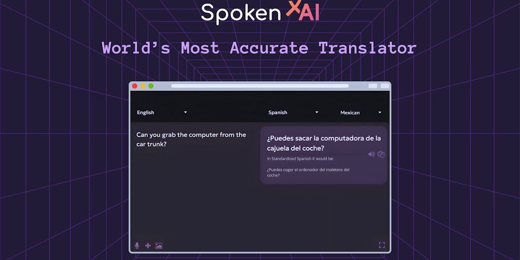 Spoken AI - Traducteur de dialectes et de langues en ligne