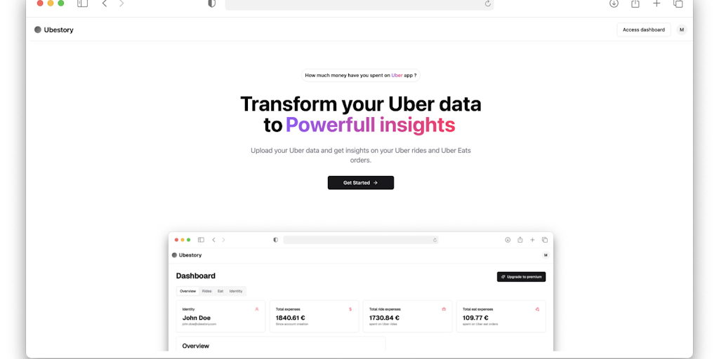 Ubestory - Track and Analyze Your Uber Expenses