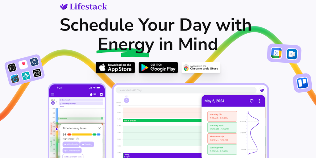 Lifestack - Boost Your Productivity with Calendar and Wearables