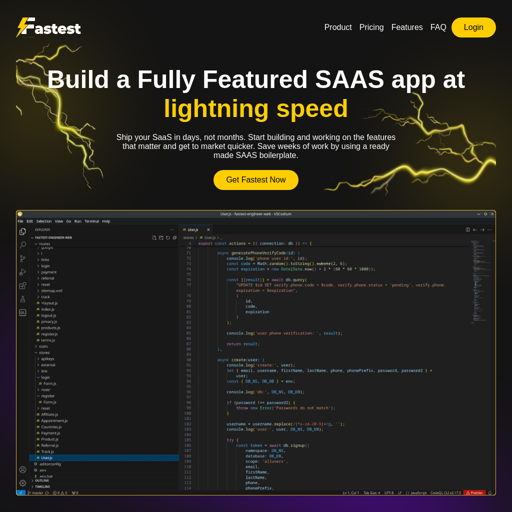 FastestEngineer: Crea un SAAS Completo a la Velocidad del Rayo